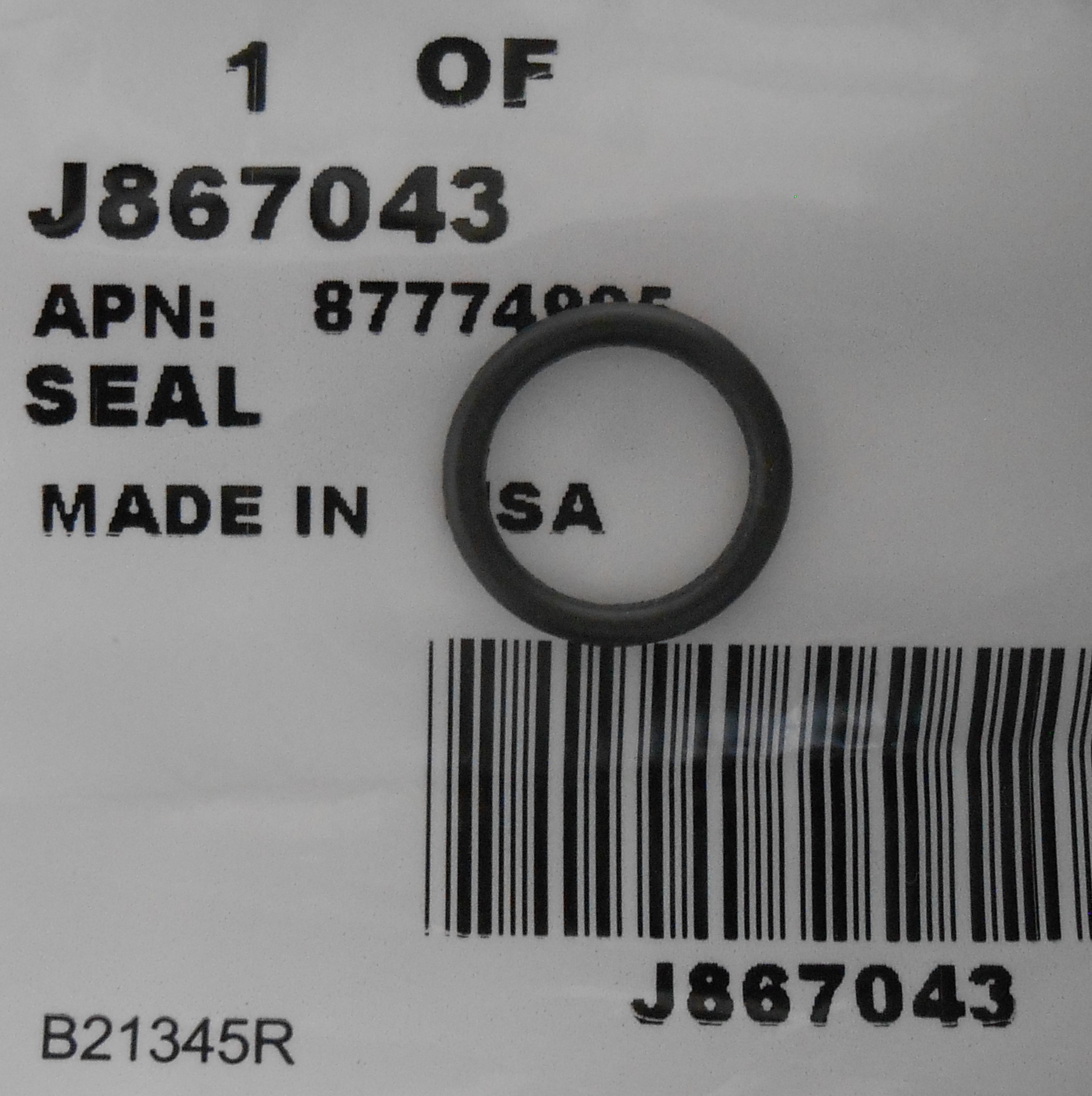 Кольцо коннектора форсунки TG285 J867043
